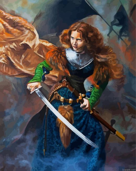 Shieldmaiden Illustration Animation Painting By Numberss.png