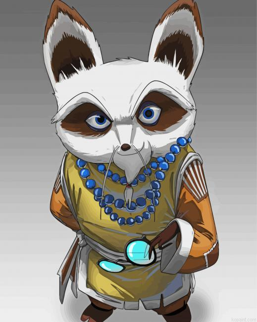 Shifu Kung Fu Panda Paint By Numbers