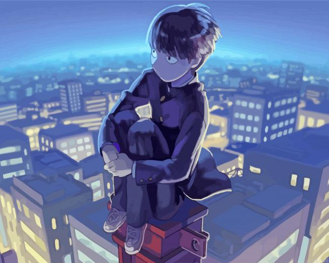 Shigeo Kageyama Anime Boy Painting By Numberss.png