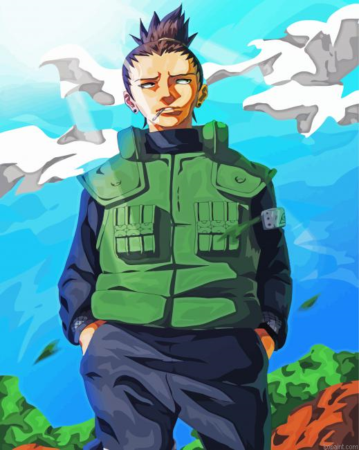Shikamaru Naruto Anime Paint By Numbers.png
