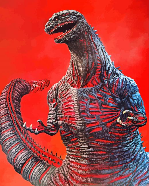 Shin Godzilla Monster Painting By Numberss.png