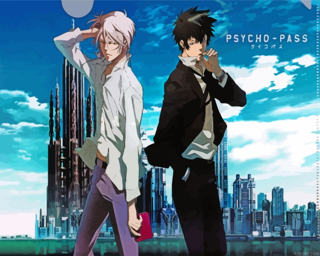 Shinya Kogami And Shougo Makishima Painting By Numberss.png