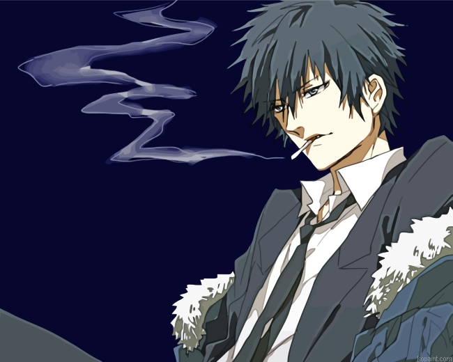 Shinya Kogami Smoking Painting By Numberss.png