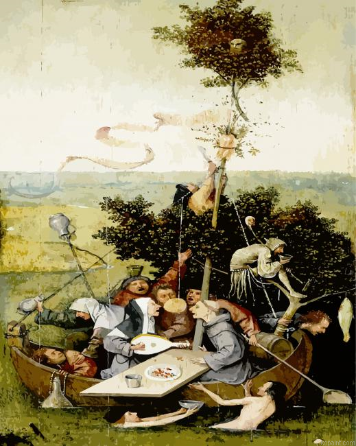 Ship Of Fools By Bosch Painting By Numberss.png