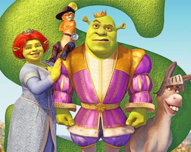 Shrek And Fionas Family Painting By Numberss.png