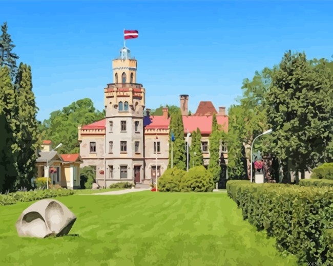 Sigulda Castle Latvia Painting By Numberss.png