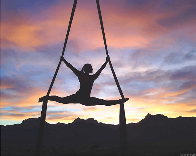 Silhouette Aerialist Female New Painting By Numberss.png