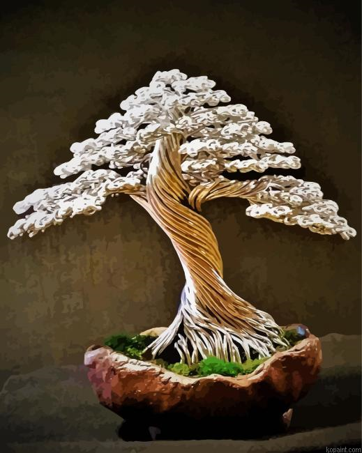 Silver Bonsai Tree Painting By Numberss.png