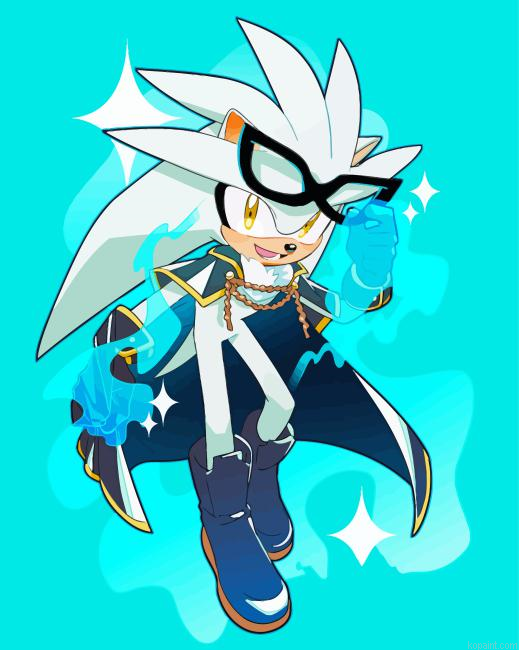 Silver Sonic Painting By Numberss.png