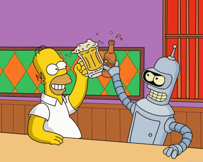 Simpson Homer And Bender Painting By Numberss.png