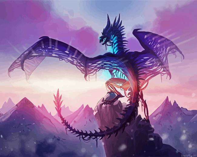 Sindragosa Dragon Art Painting By Numberss.png