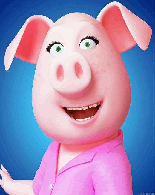 Sing Movie Rosita Painting By Numberss.png