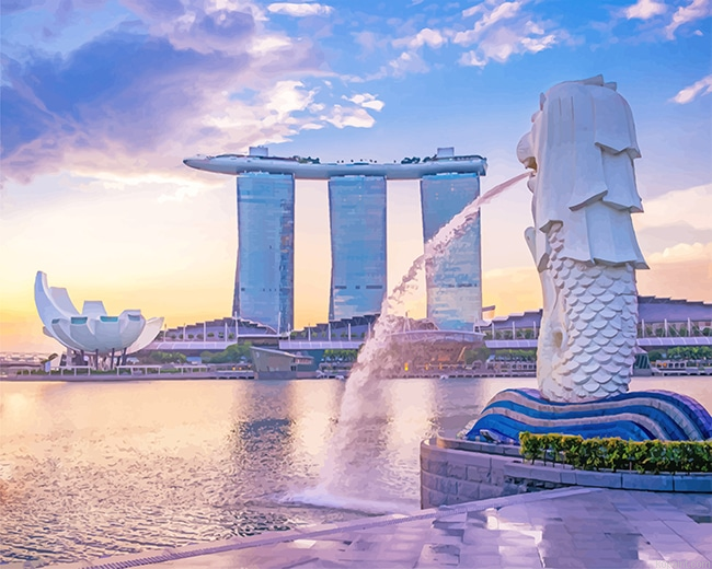 Singapore Merlion New Painting By Numberss.png
