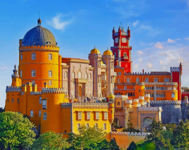 Sintra Cascais Natural Park Landmark New Painting By Numberss.png