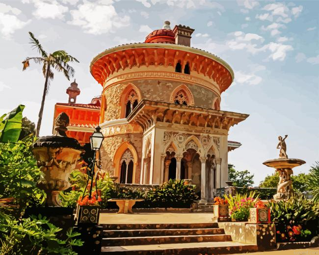 Sintra Park And Palace Of Monserrate Painting By Numberss.png