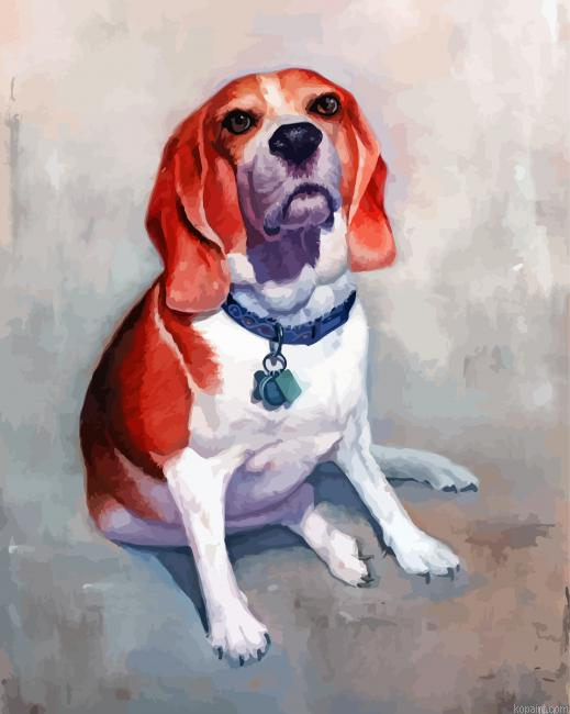 Sitting Dog Portrait Painting By Numberss.png