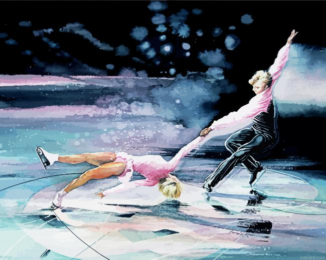 Skating Couple Sport Painting By Numberss.png