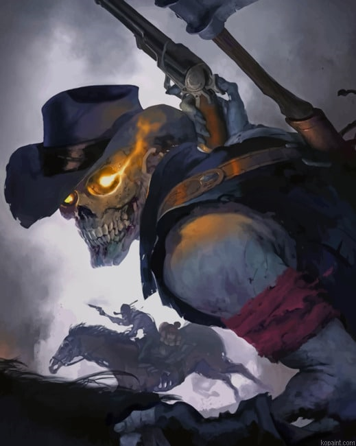 Skeletal Cowboy New Painting By Numberss.png