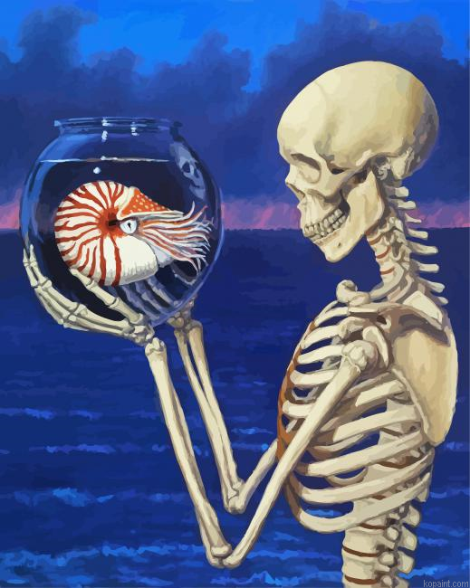 Skeleton Holding Nautilidae Painting By Numberss.png