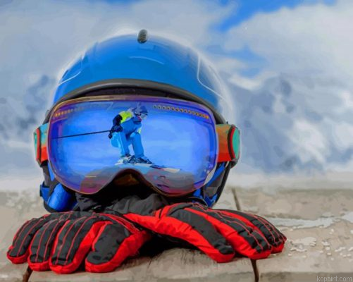 Skiing Planks Gloves Painting By Numberss.png