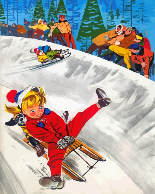 Skiing Time Painting By Numberss.png