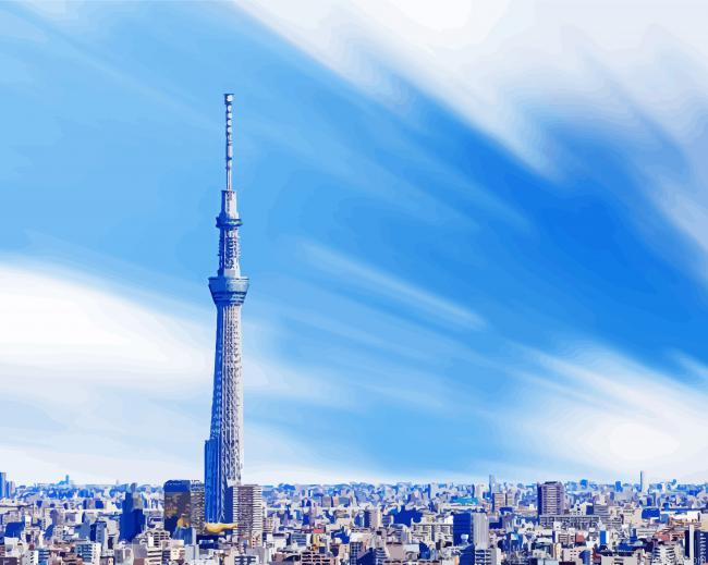 Skytree Tokyo Painting By Numberss.png