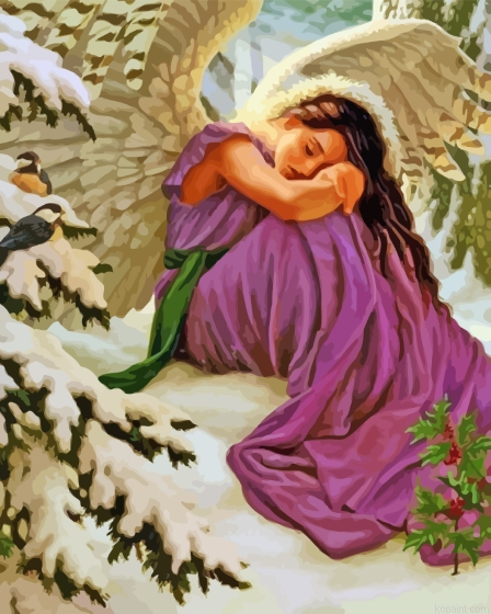 Sleeping Angel Painting By Numberss.png