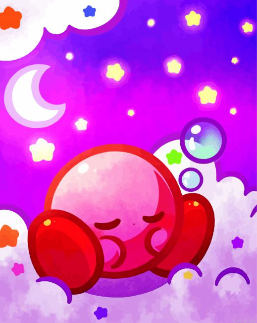 Sleepy Kirby Painting By Numberss.png