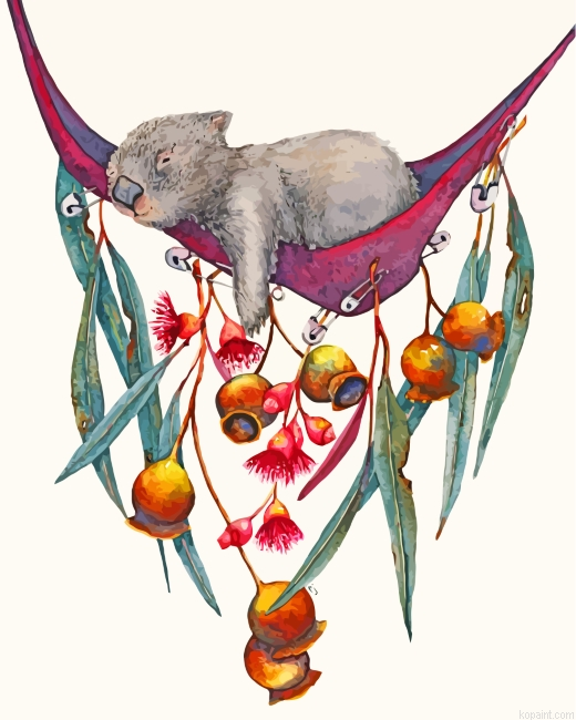 Sleepy Wombat Painting By Numberss.png