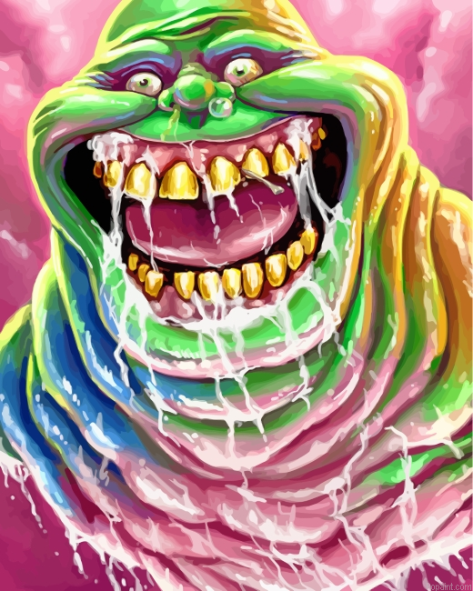Slimer Ghost Painting By Numberss.png