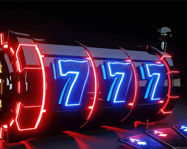 Slot Machine In Casino Painting By Numberss.png