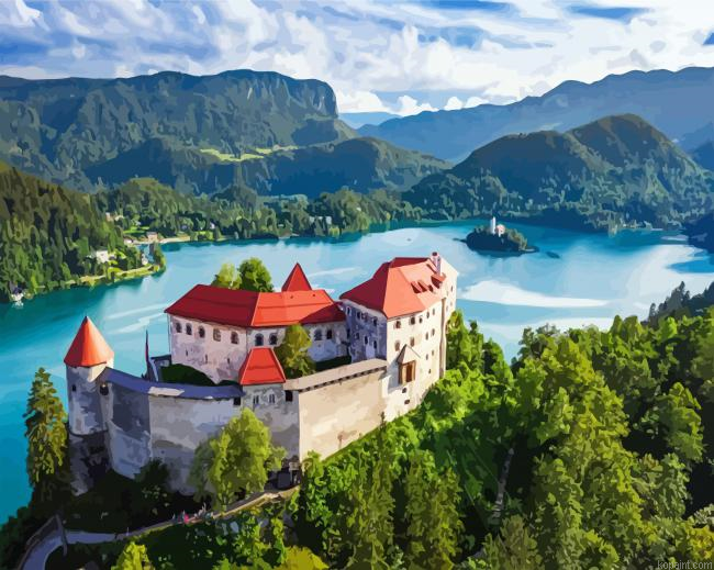 Slovenias Bled Lake Painting By Numberss.png