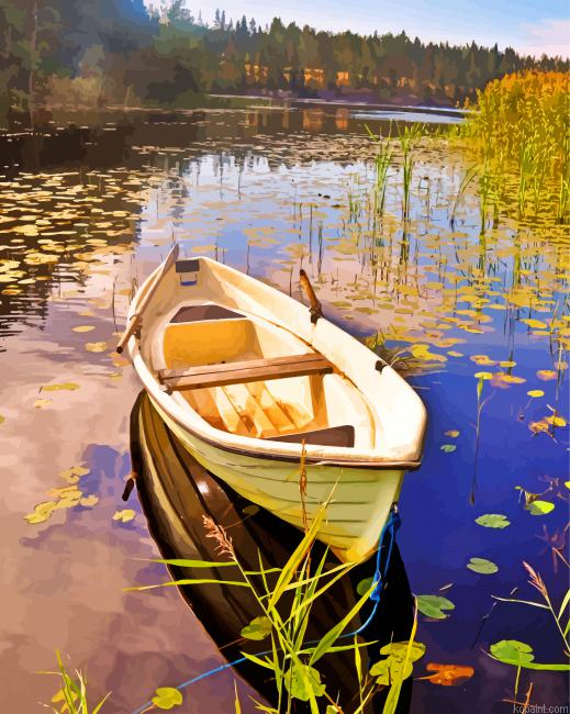 Small Fishing Boat Painting By Numberss.png