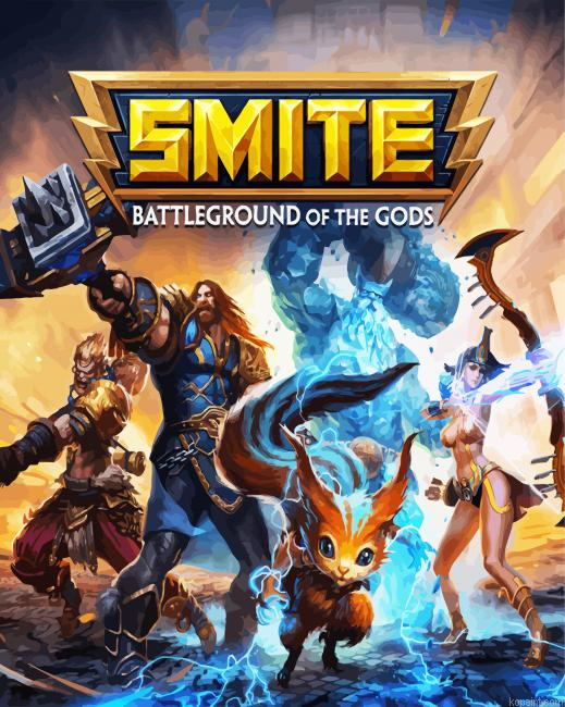Smite Game Poster Painting By Numberss.png