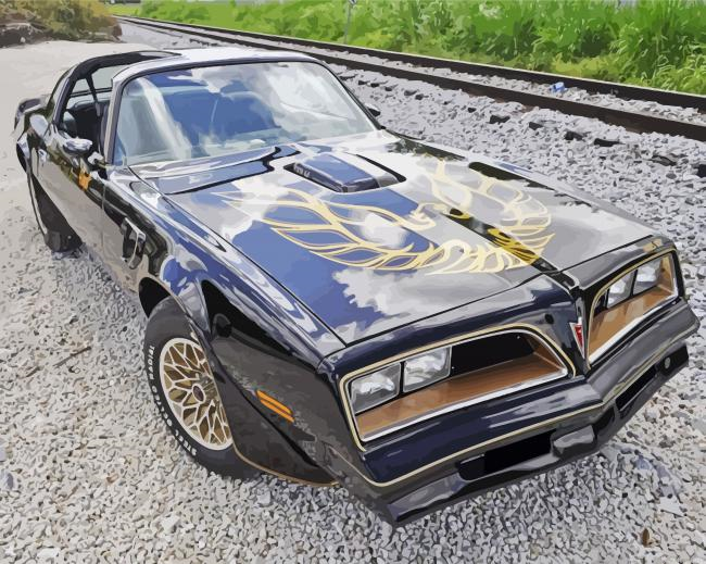 Smokey And The Bandit Movie Car Painting By Numberss.png