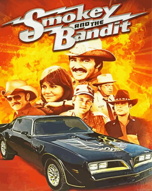 Smokey And The Bandit Poster Painting By Numberss.png