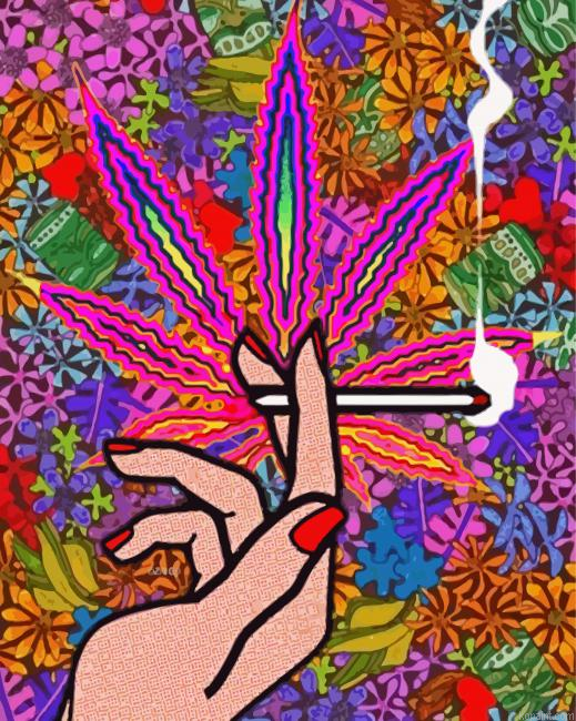 Smoking Marijuana Painting By Numberss.png