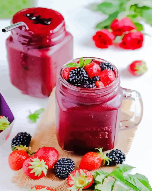 Smoothie With Brewed Tea Painting By Numberss.png