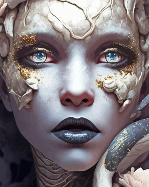 Snake Woman Paint By Numbers