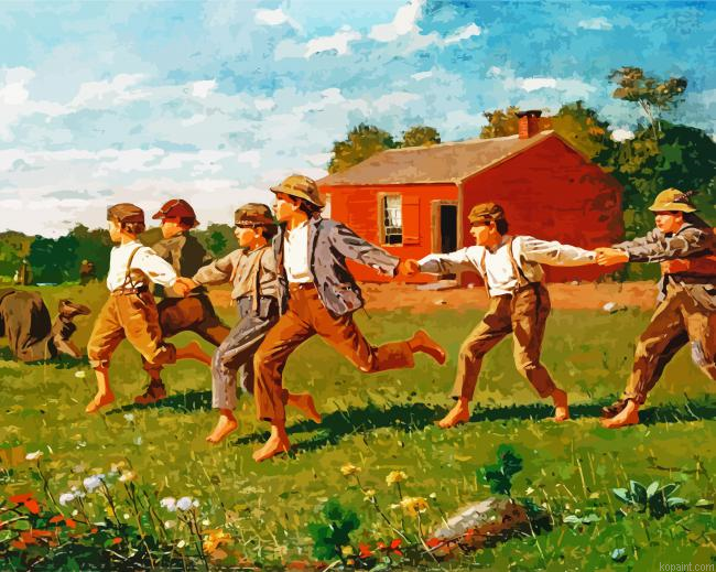 Snap The Whip Winslow Homer Painting By Numberss.png