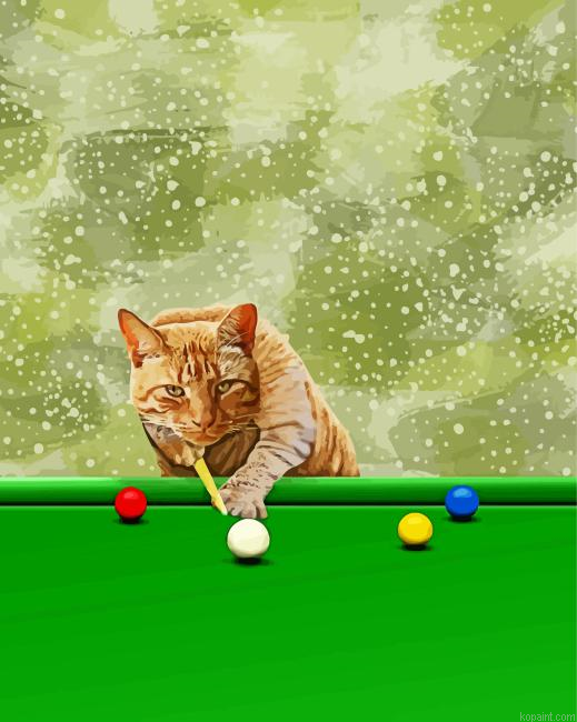 Snooker Cat Painting By Numberss.png