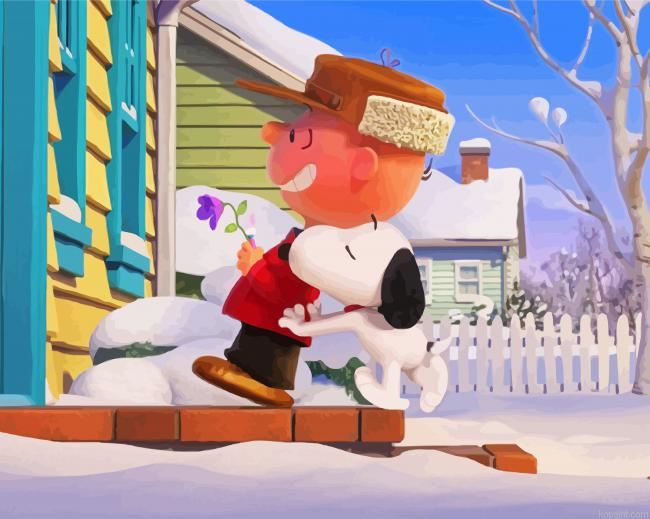 Snoopy And Charlie Peanuts Movie Painting By Numberss.png