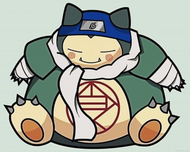 Snorlax Naruto Painting By Numberss.png