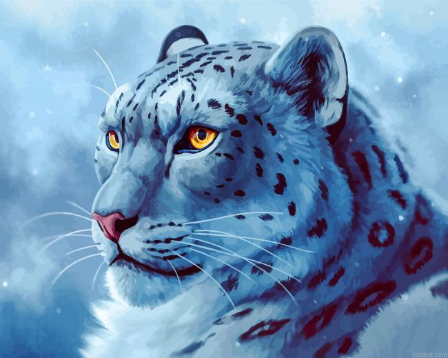 Snow Leopard Painting By Numberss.png