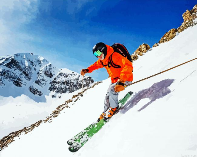 Snow Skating Painting By Numberss.png