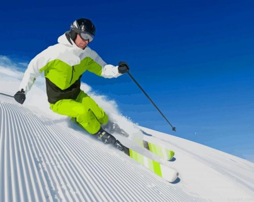 Snow Skiing Painting By Numberss.png