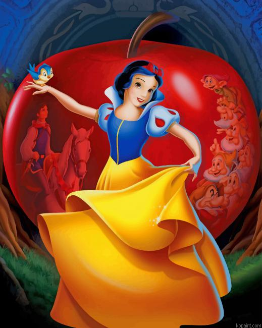 Snow White And The Apple New Painting By Numberss.png