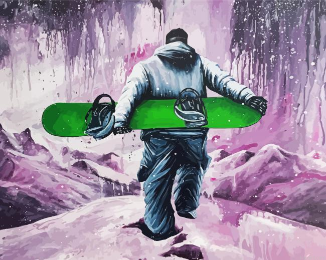 Snowboarder Man Art Paint By Numbers