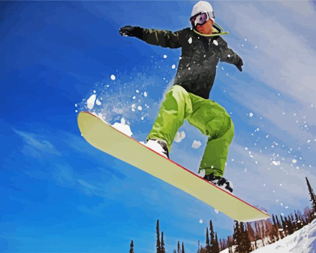 Snowboarder Man Paint By Numbers.png