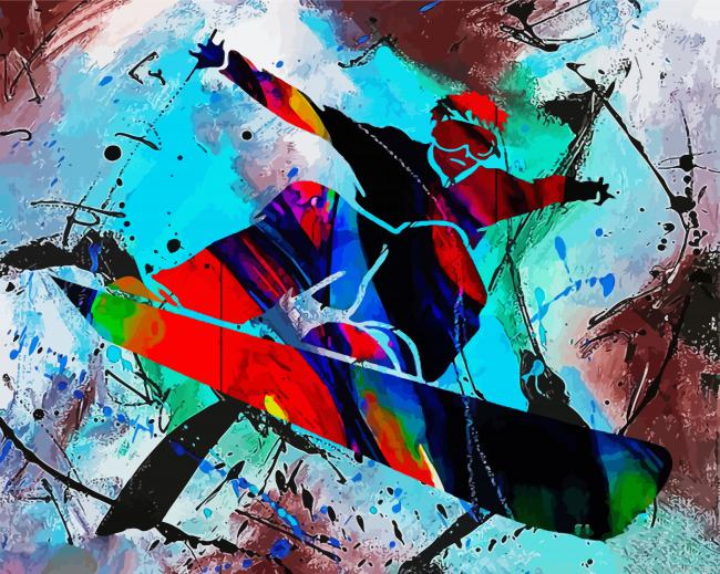 Snowboarding Art Paint By Numbers.png